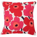 マリメッコ marimekko 064163 001 ウニッコ柄 クッションカバー 50×50cm ホワイト×レッド レディース ユニセックス PIENI UNIKKO CUSHION COVER【r】【新品/未使用/正規品】