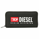 ディーゼル DIESEL X09540 P5480 T8013 ロゴプリント ラウンドファスナー 長財布 ジップウォレット ブラック メンズ CONTINENTAL ZIP L【r】【新品/未使用/正規品】