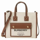 バーバリー BURBERRY 8044143 A1395 ロゴ ホースフェリープリント ミニ フレヤ トートバッグ 2WAY ショルダーバッグ ナチュラル/タン レディース ユニセックス LL MN POCKET DTL TOTE LL6【r】【新品/未使用/正規品】