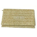 DIOR　ディオール クラッチバッグ　コスメ　ポーチ　ストロー　カゴ　ナチュラル　エンボスロゴ　化粧　マルチ　クラッチバッグ　セカンド財布　ビューティ　dior-pouch-2023-Clutch【新品/未使用/正規品】