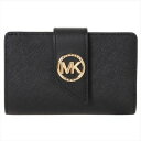 マイケル・コース 二つ折り財布 レディース マイケルコース　MICHAEL KORS　32F1GGRD8L 001　二つ折り財布　ブラック【c】【新品/未使用/正規品】