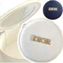 DIOR　ディオール ヴァニティバッグ　コスメポーチ　ミラー付き　ホワイト丸型　鏡　化粧　ビューティ　dior-pouch-2023【新品/未使用/正規品】【売れ筋】