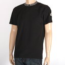 モンクレール トップス メンズ MONCLER モンクレール Tシャツ ブラック 8C00024 8390T 999 ロゴレタリング ロゴワッペン クルーネック トップス 半袖 カットソー メンズ【新品・未使用・正規品】売れ筋