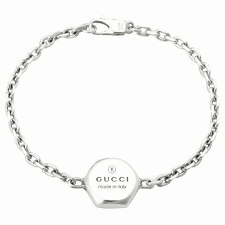 グッチ GUCCI トレードマーク エングレービング ブレスレット 779169 J8400 8106 18cm シルバー レディース メンズ ユニセックス アクセサリー TRADEMARK BRACELET 売れ筋