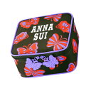 ANNA SUI アナスイ ポーチ 限定 ブラック蝶々 パープル anna_pouch-202407バニティ ビューティ コスメ 化粧 ギフト レディース ア...