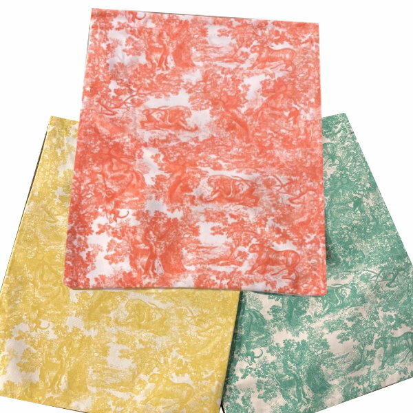 Dior　クリスチャン ディオール　ポーチ　保存袋　巾着　袋　トワルドゥジュイ モチーフ レッド　グリーン　イエロー　限定　コレクション メゾン　cd-pouch-2024pop　ポップアップ　バッグ　 プレゼント　ラッピング　ギフト収納オブジェ小物入れコスメケーストワルドジュイ 2