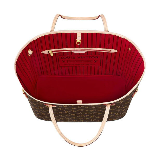 【エントリーpt5倍】LOUIS VUITTON　ルイヴィトン　m41178　ネヴァーフル MM　モノグラム モノグラム　ピヴォワンヌ　内ピンクレッド　トートバッグ　ショルダー ネバーフル