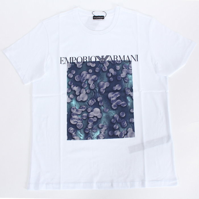 EMPORIO ARMANI エンポリオアルマーニ Tシャツ ホワイト 211818 2R468 78710 ロゴ ...