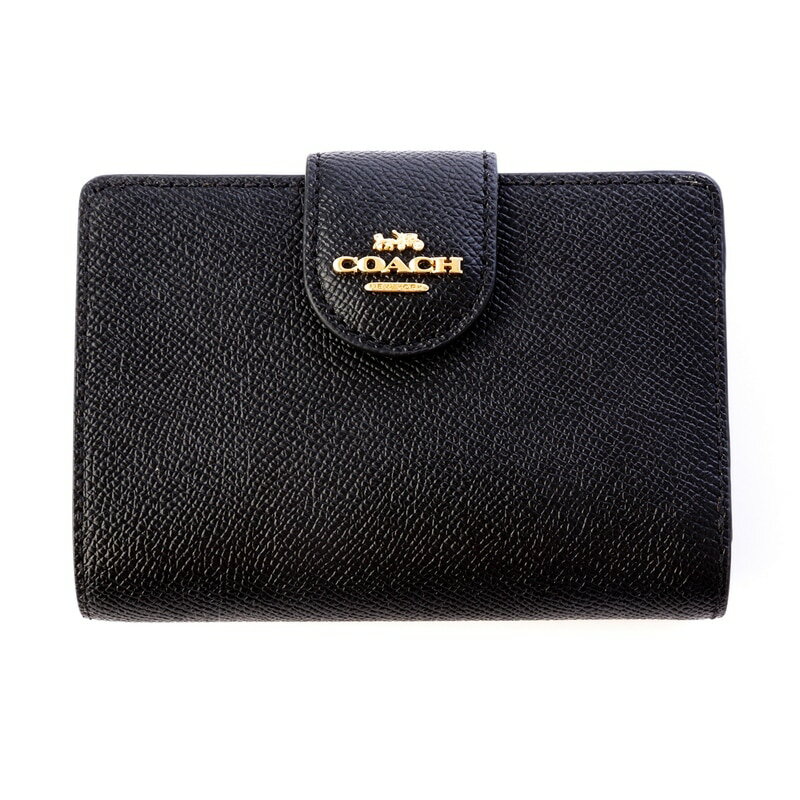 C, L, R, W - 【エントリーPt5倍】コーチアウトレット　COACH OUTLET　6390 IMBLK　二つ折り財布　ブラック【】