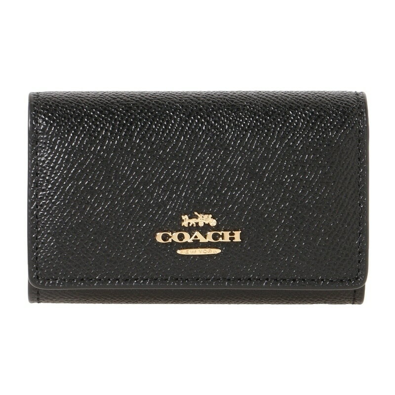 コーチ アウトレット　COACH OUTLET　76741 IMBLK　キーケース　ブラック【】