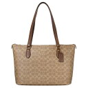 コーチアウトレット COACH OUTLET トートバッグ CW381 IMXHE タン/ブラウン シグネチャー 【】【新品・未使用・正規品】(4)