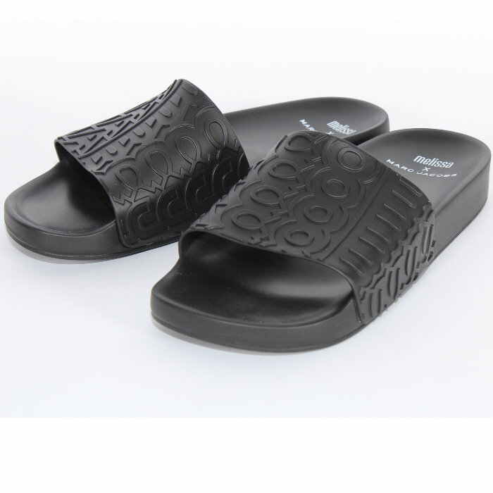 マークジェイコブス × メリッサ melissa × MARC JACOBS スライドサンダル 2P3FFS110F02 ブラック/001 アイボリー/111 コラボ限定 シャワー ビーチ サンダル シューズ 靴 レディース ユニセックス 売れ筋
