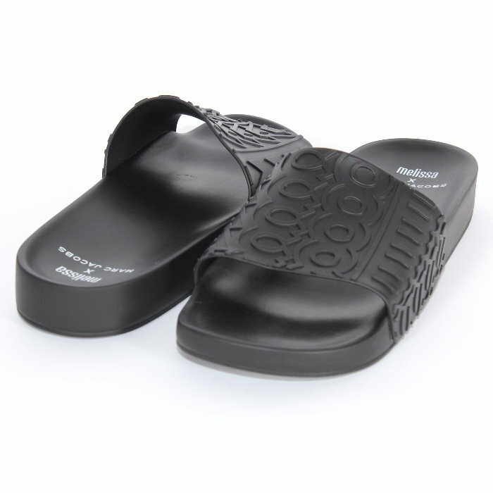 マークジェイコブス × メリッサ melissa × MARC JACOBS スライドサンダル 2P3FFS110F02 ブラック/001 アイボリー/111 コラボ限定 シャワー ビーチ サンダル シューズ 靴 レディース ユニセックス 売れ筋