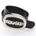 DSQUARED2 ディースクエアード ベルト BEW0399 12900001 M1510 85サイズ ロゴバックル ヴィンテージレザー D2 メンズ レディ...