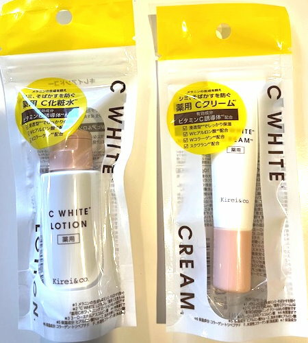Kirei&co　キレイアンドコー C WHITE 化粧水 エッセンス フェイス ローション30ml　Cホワイト薬用クリーム　10g　Cホワイトエッセンス15ml　ピュアエッセンス コラーゲン20ml　ピュアエッセンス ヒアルロン酸 20mlセラムビタミンCビューティ化粧品コスメメイクお試し旅行