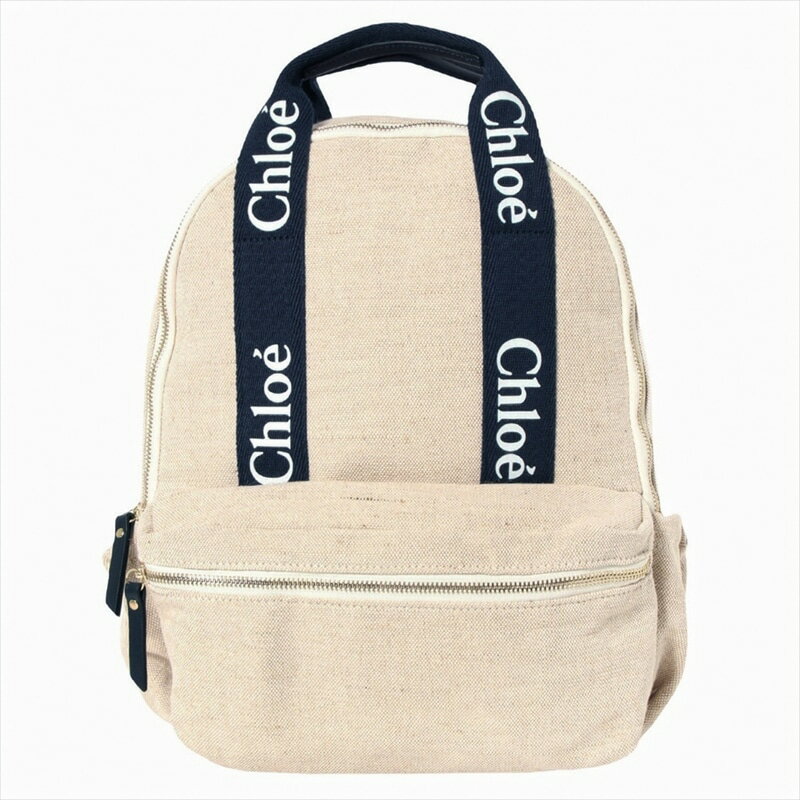 クロエ CHLOE バックパック C20423 Z40 Beige　リュックバッグ　ロゴテープリボン