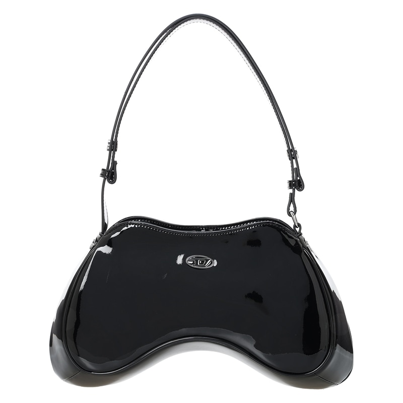 Rakuten - ディーゼル DIESEL PLAY SHOULDER CROSS BODYBAG ショルダーバッグ X09100 P6255 T8013 BLACK　　ブラック　ハンドバッグ