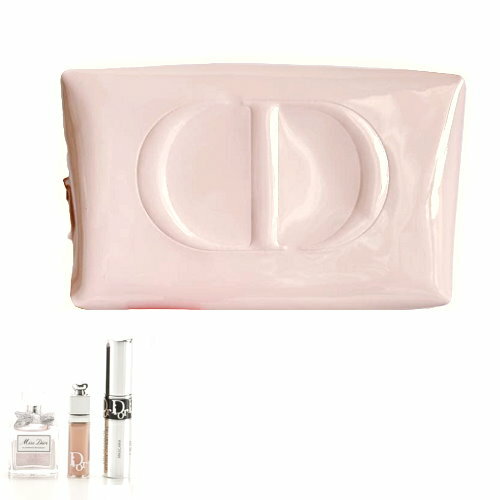 DIOR ディオール ビューティー オファー ピンク エナメル風 ポーチ セット 限定 ブルーミング ブーケ マキシマイザー マスカラ トワレ 香水 リップ グロス ビューティ化粧コスメ ギフト ミニセット コフレcd-gift-offer26