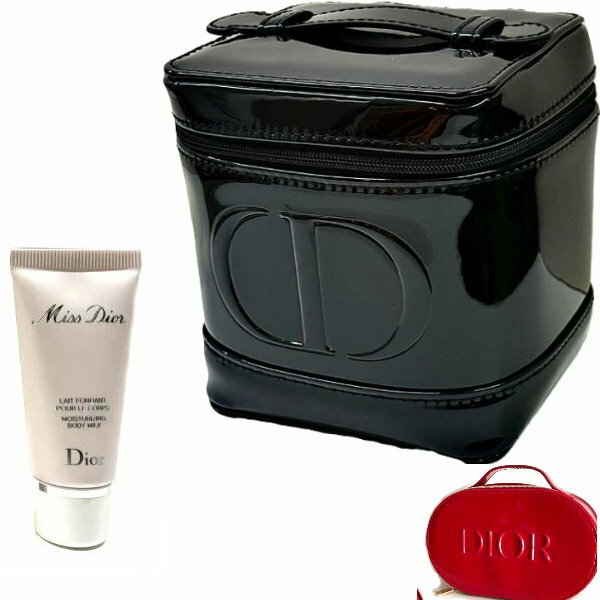 ディオール Miss Dior ミス ディオール ボディミルク クリーム 20ml cd-gift-vanity-body ボディクリーム ハンドクリーム ジュエリーケースヴァニティブラック レッド エナメル風 バッグ コスメ化粧ビューティメイク