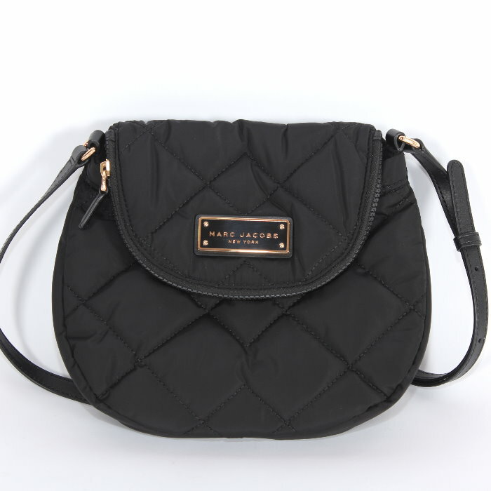 マークジェイコブス MARC JACOBS キルティング ナイロン ミニ メッセンジャー バッグ ブラック M0011379 001 ショルダーバッグ レディース ユニセックス 通勤通学 売れ筋