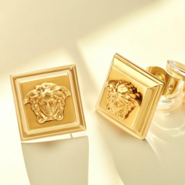 Rakuten - ヴェルサーチ VERSACE ピアス コラム イヤリング ゴールド メドゥーサ レディース メンズ ユニセックス アクセサリー ベルサーチ ヴェルサーチェ 1022774