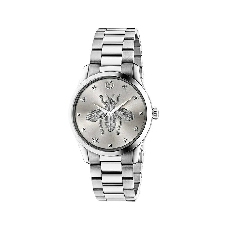 グッチ GUCCI 腕時計 Gタイムレス G-Timeless 38mm YA1264126 584150 I1600 8606 シルバー インターロッキングG BEE ビー 蜂 ステンレスブレス クオーツ メンズ レディース ユニセックス 売れ筋