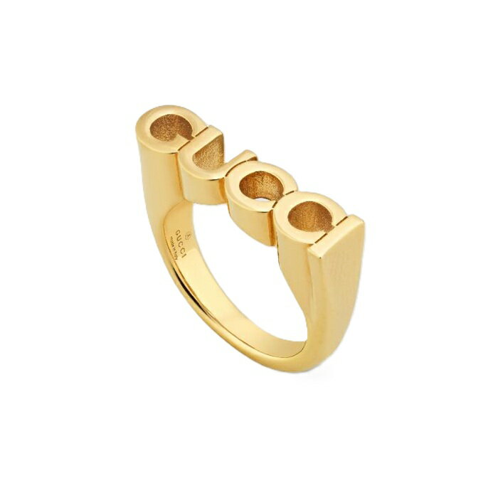 Rakuten - 【エントリーpt5倍】グッチ GUCCI スクリプト リング 773855 I4600 8005 ゴールド ロゴ 指輪 アクセサリー レディース ユニセックス 売れ筋