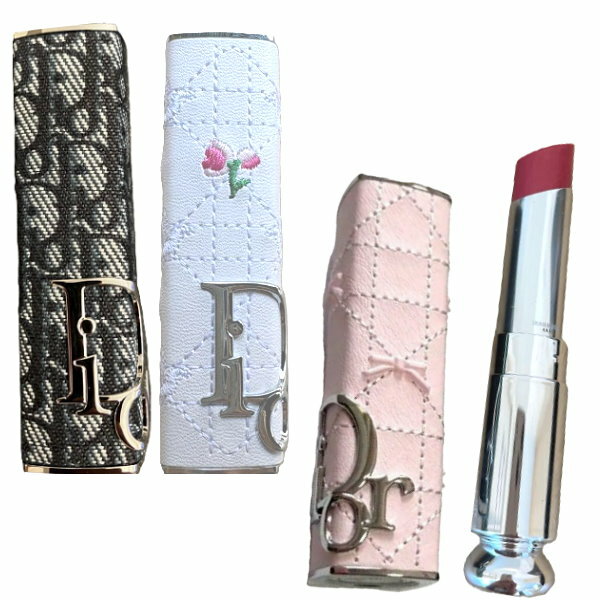 Rakuten - DIOR ディオール アディクト クチュール リップスティック ケース カバー 限定 フラワーカナージュ ピンクボウ デニムオブリーク cd-addict-case-26 口紅コスメビューティ リップケース