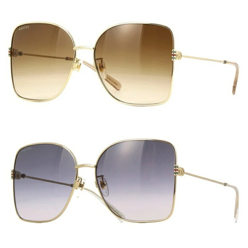 gucci///////////////\\\\\\\\\\\\\\\\\\\\\\\\\\\\\\\\\\\\\\\\\\\\\\\\\\\\\\\\\\\\\\\' - グッチ GUCCI ジオメトリック フレーム サングラス GG1282SA グレーグラデーション/002 ブラウングラデーション/003 ゴールドフレーム インターロッキングG ウェブストライプ UVカット アジアンフィット レディース メンズ ユニセックス 売れ筋