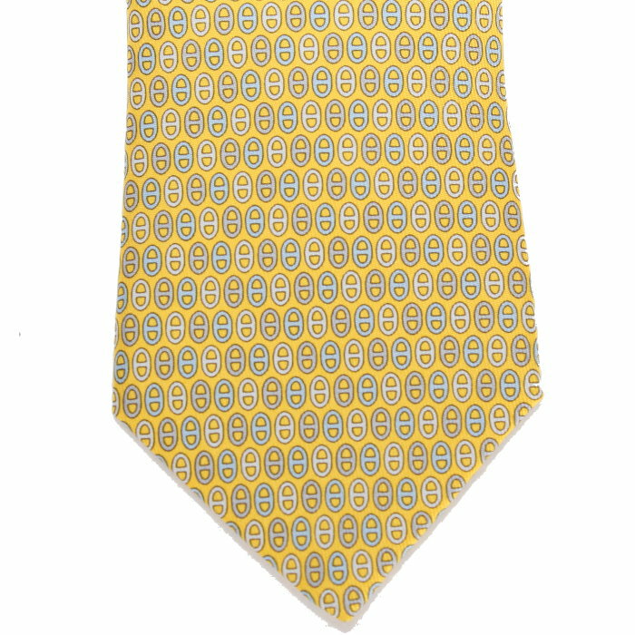 Rakuten - 【期間限定】 HERMES エルメス シルクツイルタイ 《3プティ・マイヨン》 H006393T 04 7cm イエロー ジョーヌ / グリ・クレール / デニム JAUNE/GRIS CLAIR/DENIM ネクタイ スーツ ビジネス 婚礼 成人式 メンズ ユニセックス 売れ筋