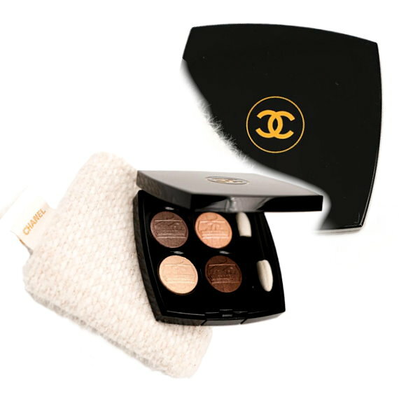 【限定】CHANEL シャネル レ キャトル オンブル ふわふわポーチ付き 39 オンブル ドール　アイシャドゥパレット 化粧品 コスメ メイクc-les-4-ombres-26x アイシャドービューティ クリスマスホリデー限定