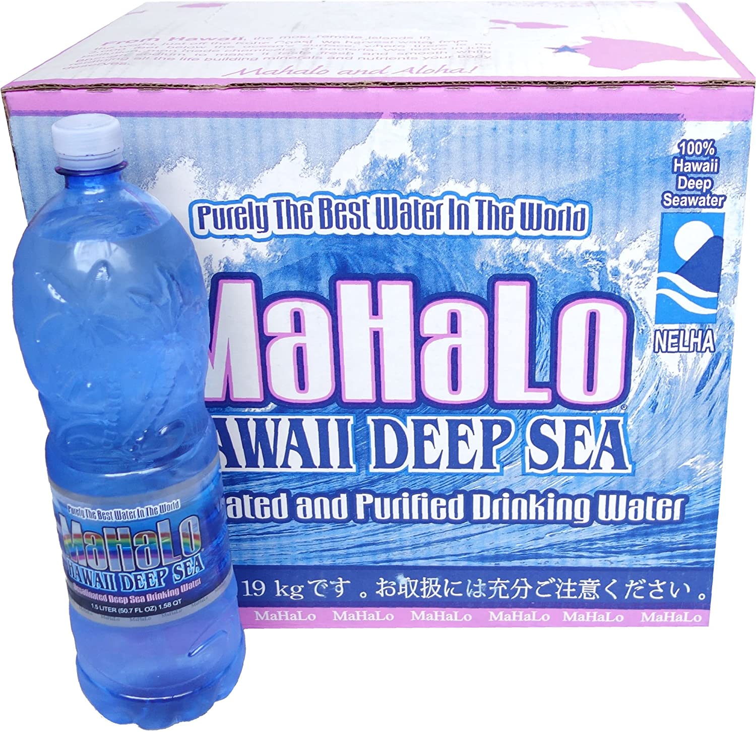 MaHaLo マハロ 1500ml 12本 ミネラルウォーター 水 海洋深層水 ケース 段ボール まとめ買い 深層水 ハワイ 箱 箱買い Hawaii Deep sea ペットボトル 水 1500ml お水 1500 1.5l 1.5 買い 備蓄 …