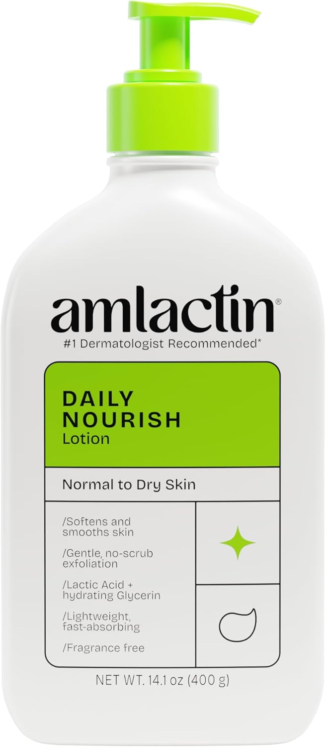 AmLactin 12 デイリーモイスチャライジングボディローション 400g アムラクティン デイリー モイスチャーライジング ボディーローション 乳酸 保湿 乾燥乾燥肌を滑らか 14.1オズ。ポンプ付き