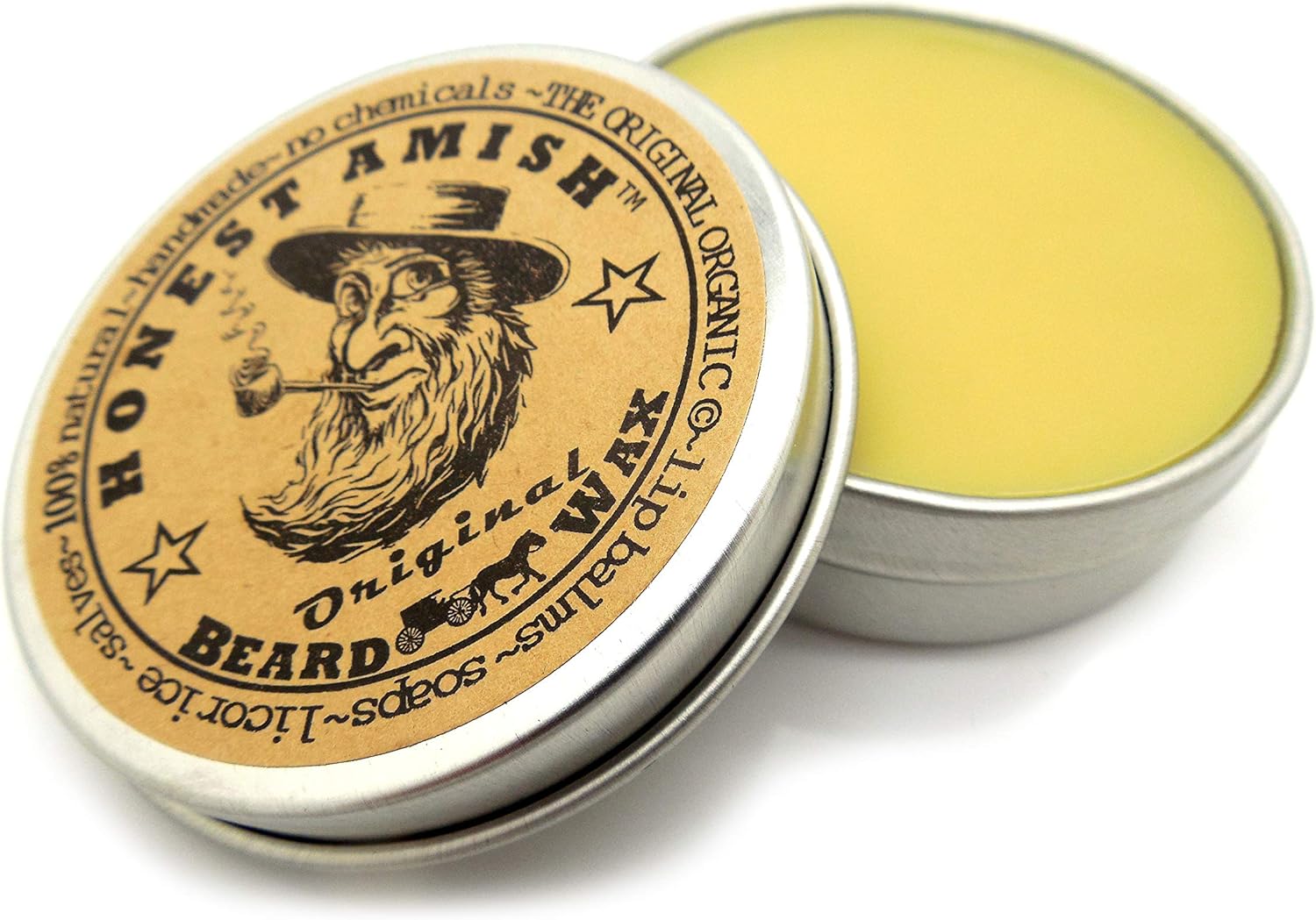 Honest Amish オリジナル髭用ワックス60ml（2オンス） - 天然成分、オーガニック材料100% ヒゲ用 ワックス cuppingroom-10000495 Cupping Room 楽天市場店 サンプル画像3