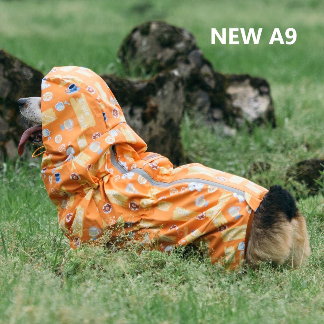 【送料無料】レインコート 犬服 大人気 犬用 つなぎ 犬服 犬 服 犬の服 梅雨ドッグウェア カッパ 小型犬 中型犬 カラー L~2XL ゴールデンレトリバー コーギー 防水レインコート 4本足 雨具 雨着 ペット用 紫外線対策に 送料無料