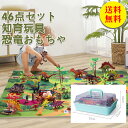【送料無料】恐竜 おもちゃ フィギュア 子供 知育玩具 組み立ておもちゃ 46点セット リアルなモデル プレゼント 男の子 誕生日 クリスマスプレゼント 4歳 ...