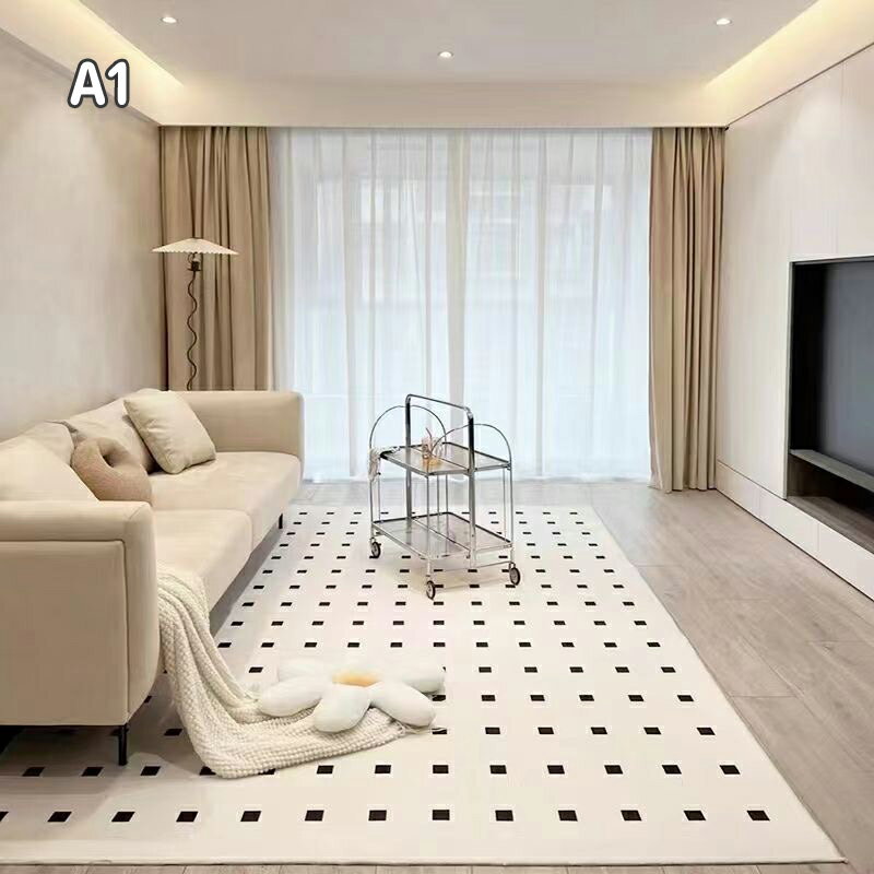 Rakuten - 【送料無料】ラグ ソファー ベッド前 カーペットラグマット 80×120cm シャギーラグ 玄関マット フロアマット リビングベッド ホットカーペット 洗える 絨毯 北欧 おしゃれ シャギー 滑り止め