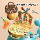 【送料無料】知育玩具 おもちゃ ネジ 組み立て 男の子 おもちゃ ゲーム 知育ブロック カラフル 立体パズル 電動ドリル ネジ 積み木 子供 女の子 3 4 5...
