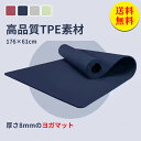 【送料無料】ヨガマット 8mm トレーニングマット ピラティス エクササイズ 筋トレ マット 初心者 ゴム ダイエット ストレッチマット 上級者 極厚 器具 yoga ケース 腹筋 脚痩せ フィットネス ヨガ