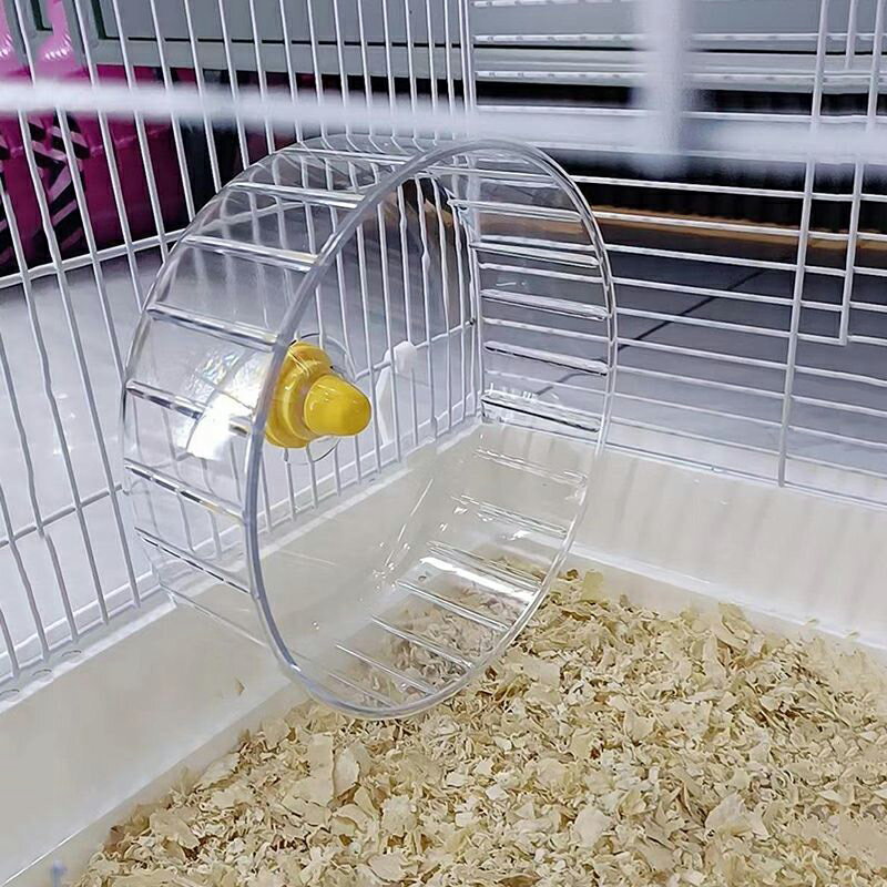 【送料無料】サイレントホイール ハムスター 回し車 21.5cm ランニングホイール 小動物 運動 ストレス解消 ホイール 飼育 おもちゃ クリア 静音 静かだ輪 車輪 ベアリング 回し車 車輪 静か ケージ 取り付け ハムスター