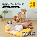 【送料無料】ペット ベッド 夏 用 ペットベッド 犬 猫 XXLサイズ 接触冷感 ペット ベッド 中型犬 大型犬 おしゃれ 洗える 洗濯 ペット用 室内 犬 イヌ 猫 ネコ 春 夏 涼しい すずしい ひんやり 90×65cm