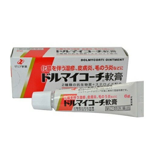 【第(2)類医薬品】[メール便][送料無料]ドルマイコーチ軟膏 6g[湿疹][皮膚炎][代金引換不可]