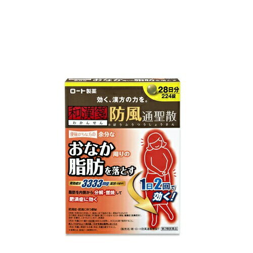 【第2類医薬品】【医療費控除対象】和漢箋(わかんせん) 新・ロート防風通聖散錠T 224錠 [生活習慣病 漢方] [ロート製薬]のサムネイル