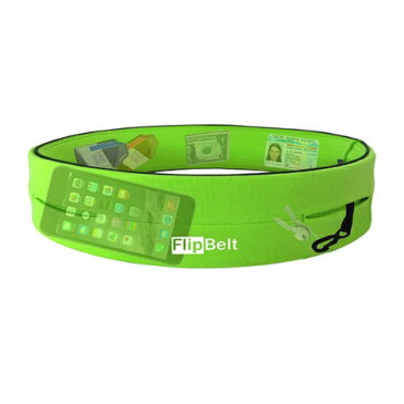 ☆FlipBelt　フィリップベルト　Green M☆スポーツ 健康・便利グッズ　ウエストポーチ　ウエストバック　ランニング　フィットネス　サイクリング　ヨガ　トレッキング　ウォーキング