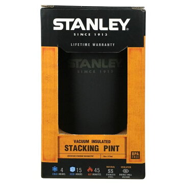 STANLEY(スタンレー) スタッキング真空パイント 0.47L マットブラック (日本正規品)