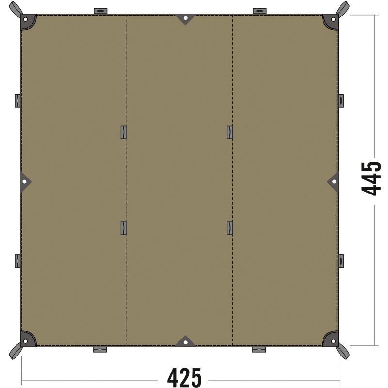 タトンカ タープ TATONKA Tarp 1TC 425×445cm