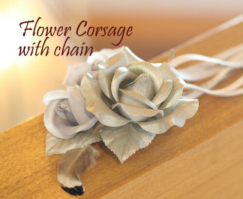 ☆詰め放題福袋チケット対象商品☆Re.Verofonna ヴェロフォンナ レザー調 フラワー Long コサージュ k(返品交換ギフト包装不可)レディース 女性...