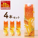 【5/1限定 最大11%OFFクーポン&抽選でP100%バック】サジー すっきり美味しいサジー 1000ml 4本セット SajiOne 鉄分 飲みやすい ジュ...