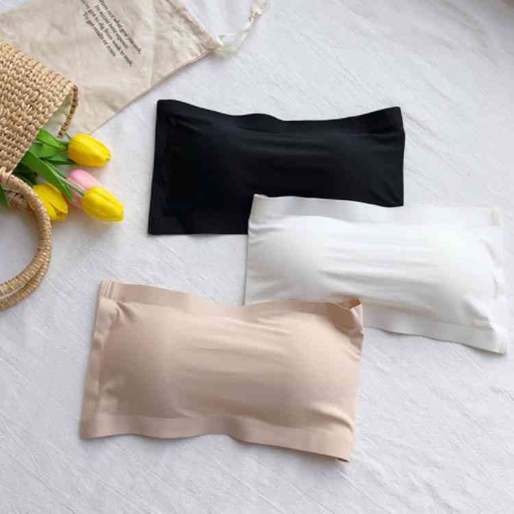 ベアトップ ブラジャー カップ付 ブラ ノンワイヤー ブラトップ チューブブラ レディース インナー 落ちない