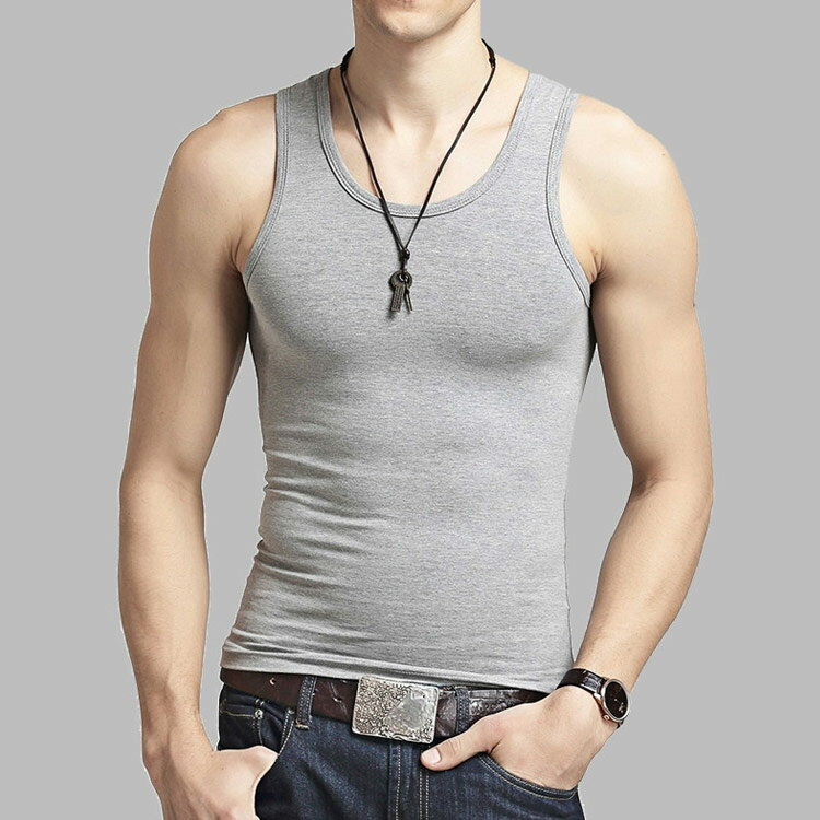 送料無料 タンクトップ メンズ インナー シャツ Uネック コットン100％ 綿 カットソー 男性 肌着 下着 社会人 就職